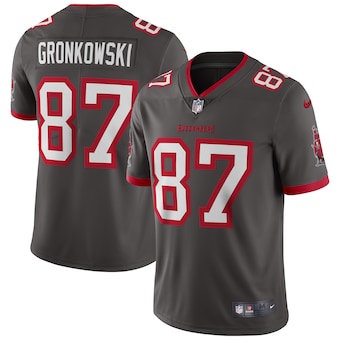 mens nike rob gronkowski pewter tampa bay buccaneers alterna